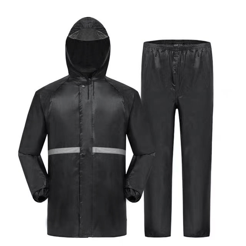 Motorcycle Gear For Men - 2szt Płaszcz z kapturem i spodnie