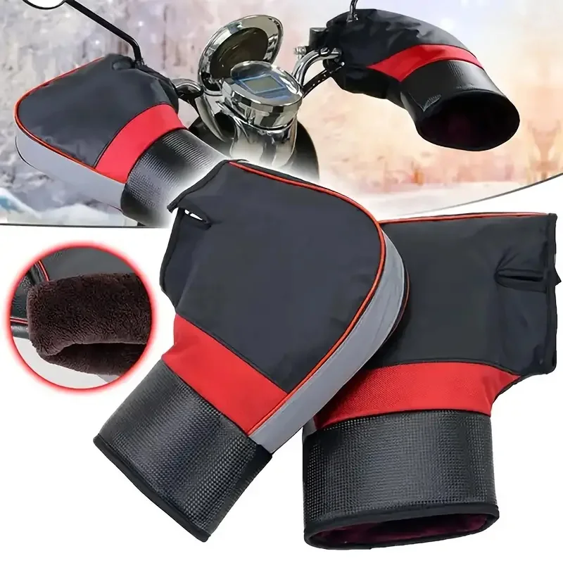 Motorcycle Gear Protection - Ochraniacze na kierownicę motocykla, grube, ciepłe,