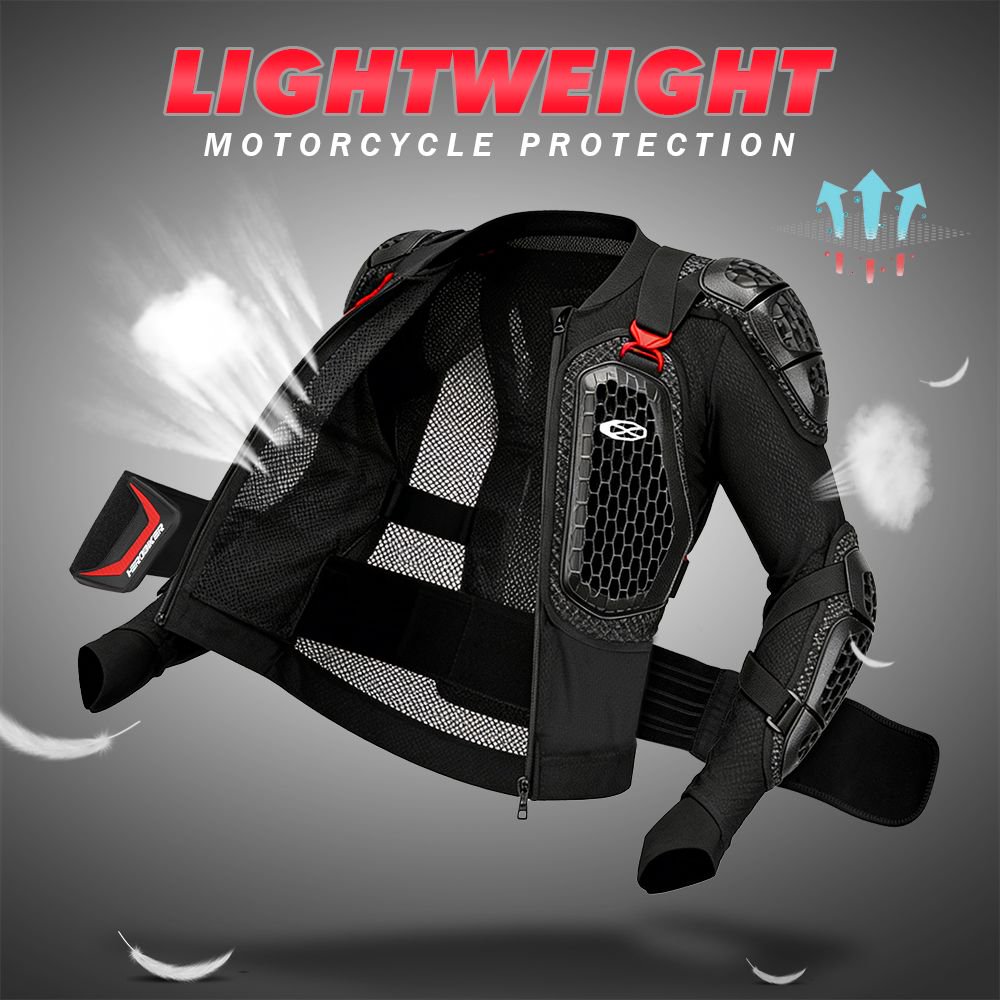 Motorcycle Gear For Men - Letnia oddychająca kurtka motocyklowa z pełnym