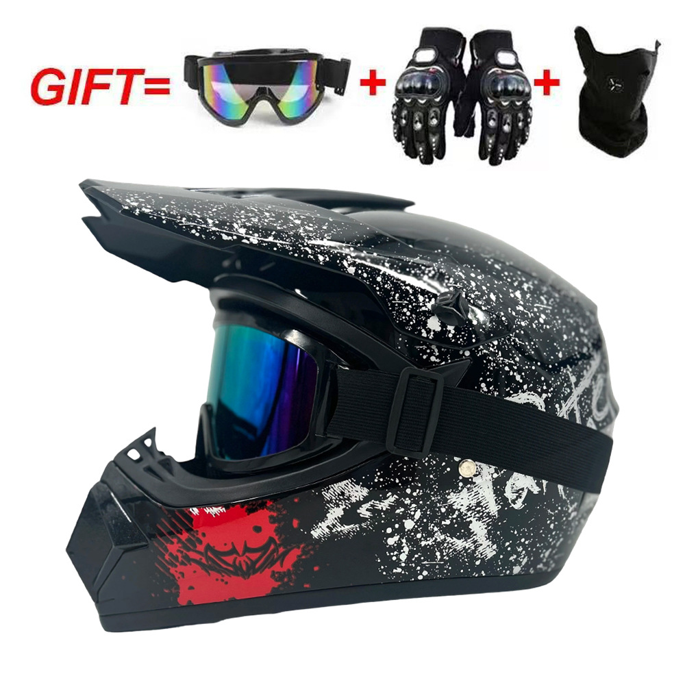 Motorcycle Gear Youth - Ochraniacze na motocykl crossowy: Kask motocyklowy