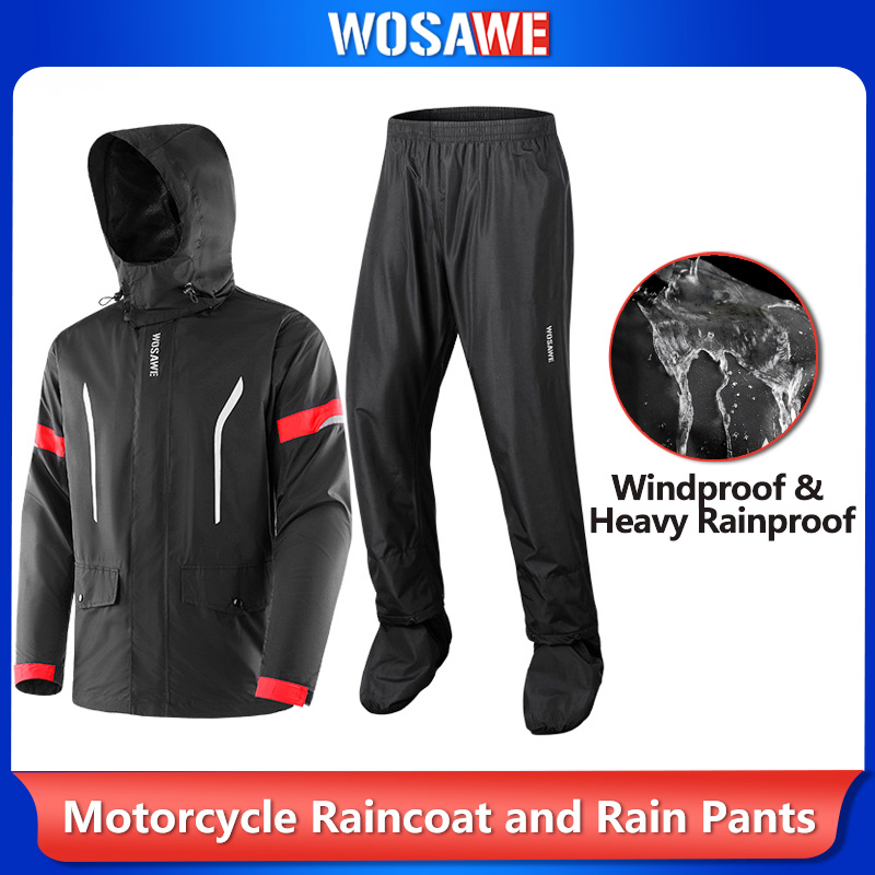 Męski kombinezon przeciwdeszcz – Motorcycle Gear Full Set recenzja i cena